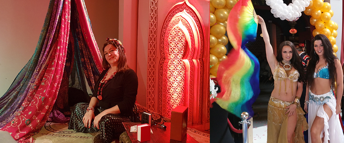 Bellydancer en mooie decoratie huren