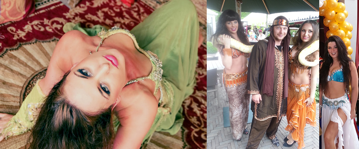 Bellydancer en oosterse Dj